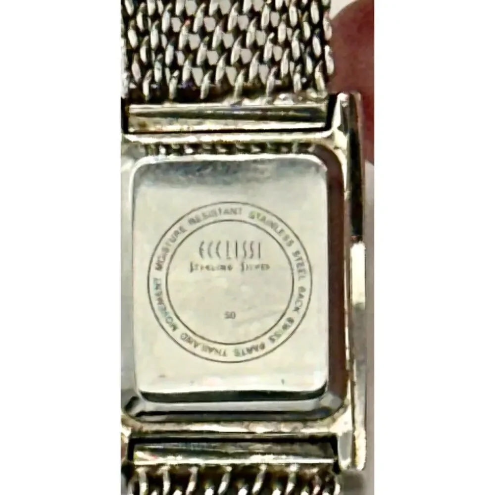 Eclissi 50 Sterling Silver Quarts Women Watch, Will Need New Battery